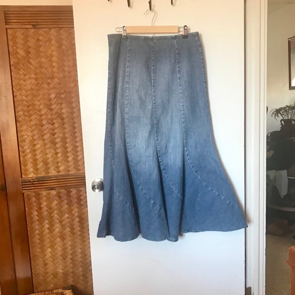 Per Una Denim Skirt Size 14 Long
